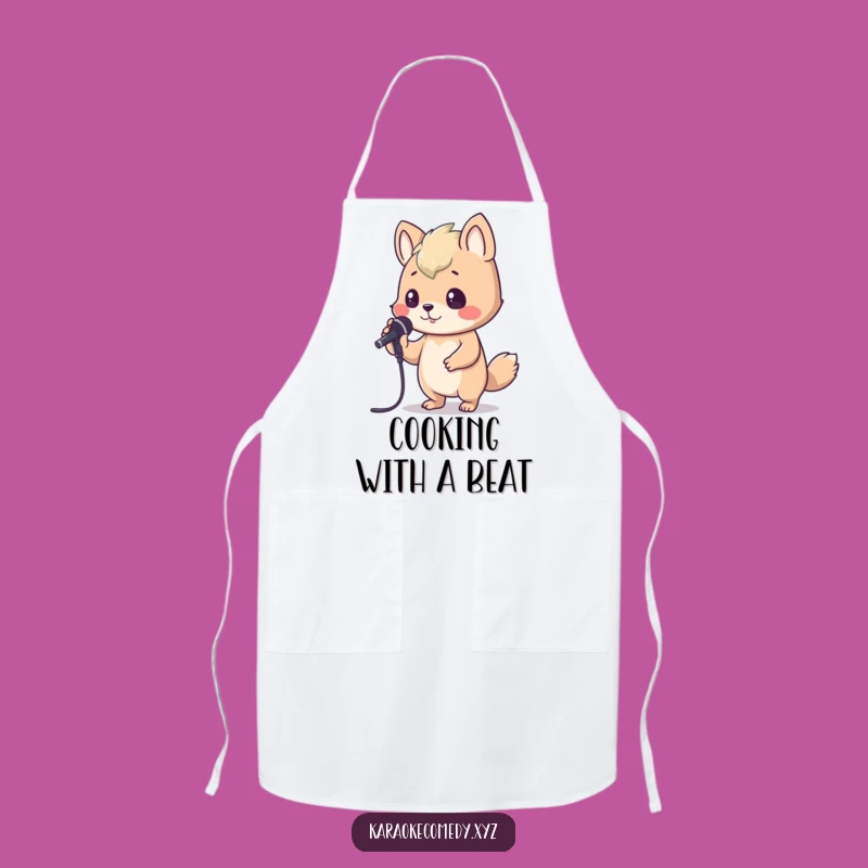 Funny Karaoke Animal Apron: Sing While You Cook with Laughs!