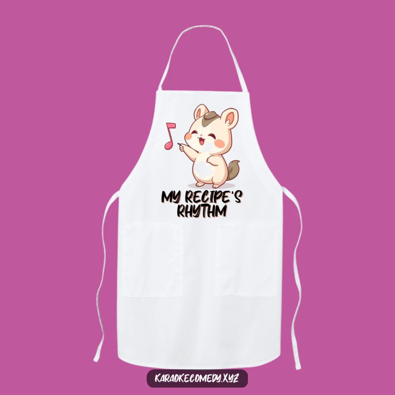 Funny Music Animal Apron: Cook with a Bouncing Beat!