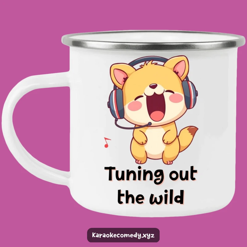 Funny Music Animal Camping Mug: Tunes for the Trail!