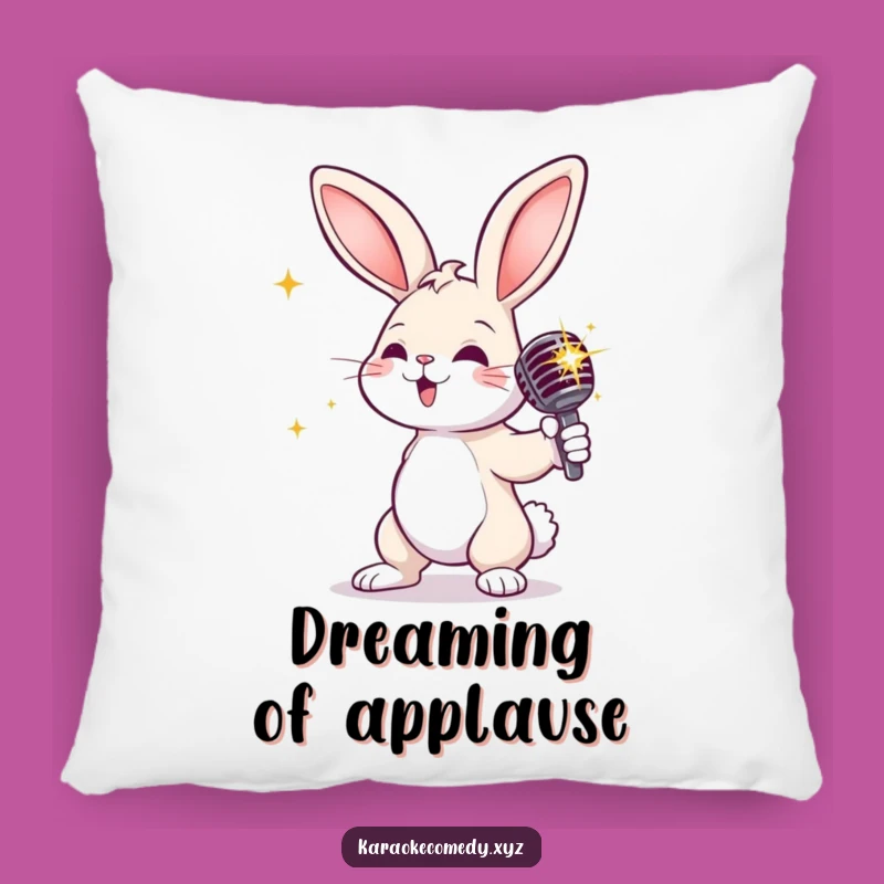 Comfy Funny Rabbit Diva Pillow: Snuggle Up with a Star