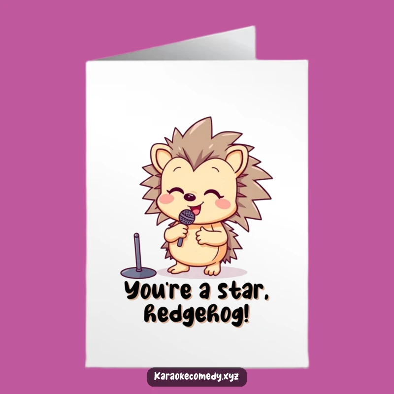Free Printable Hedgehog Congrats Card: Ballad of Success Downloadable Gift