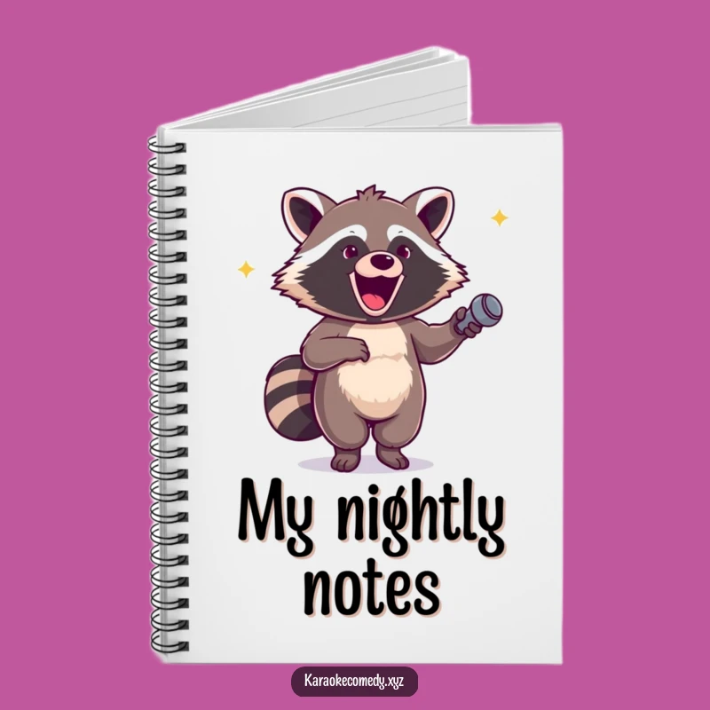 Funny Excited Raccoon Notebook: Hilarious Songwriter's Journal