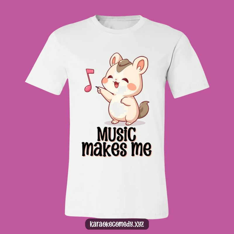 Funny Music Note Animal Tee: Joyful Performance T-Shirt Gift!
