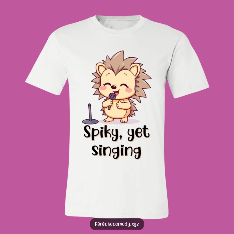 Funny Happy Hedgehog T-Shirt: Hilarious Singing Star Tee